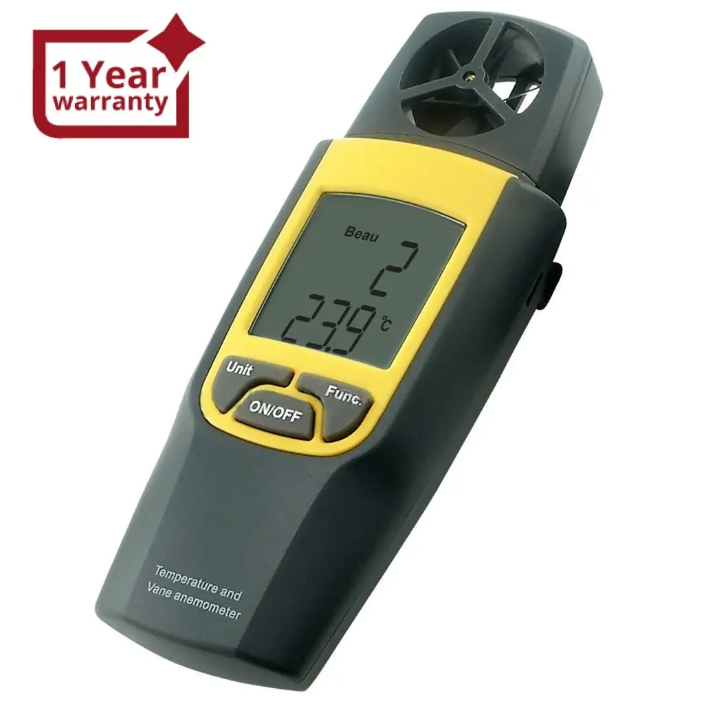 Va-8020 Anemometer Thermometer, Air Speed Temperature °C / °F Hvac Dual Meter Tester, 80~4000Fpm (0.4~20M/S), -10~50°C (14~122°F) 1