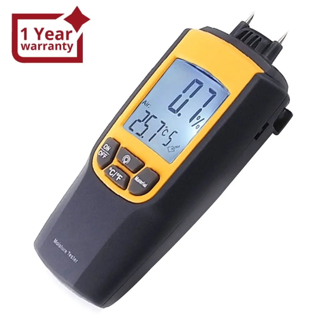 Va-8040 Moisture & Temperature Meter °C °F Wood Bricks Concrete Cement Lime Mortar Ce Marking Dual Meter Tester 1