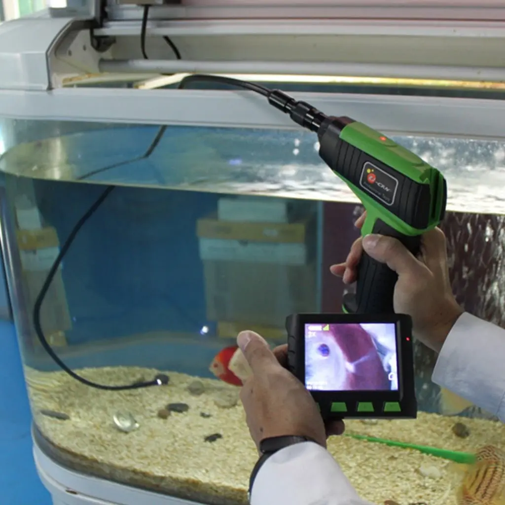 Vid-12_1M 1M Inspection Camera Endoscope 3.5" Detachable Wireless Lcd, 9Mm Diameter 4 Led, 4X Zoom, 2Gb Card, Recording Borescope Tool Set 2