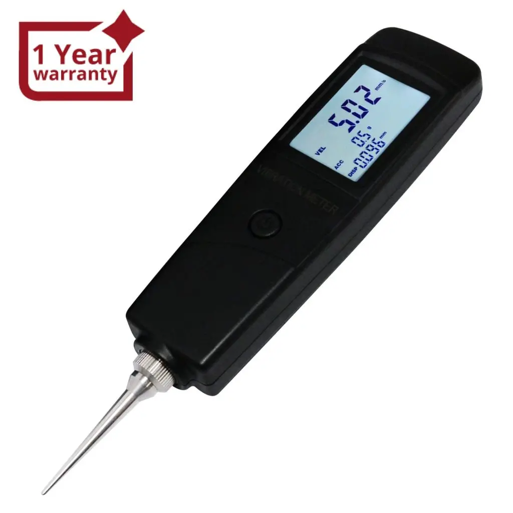Vm-213 Digital Vibration Meter Tester Piezoelectric Sensor Measuring Acceleration, Velocity And Displacement For Machinery, Quality Control, Commissioning And Predictive Maintenance Purposes 1