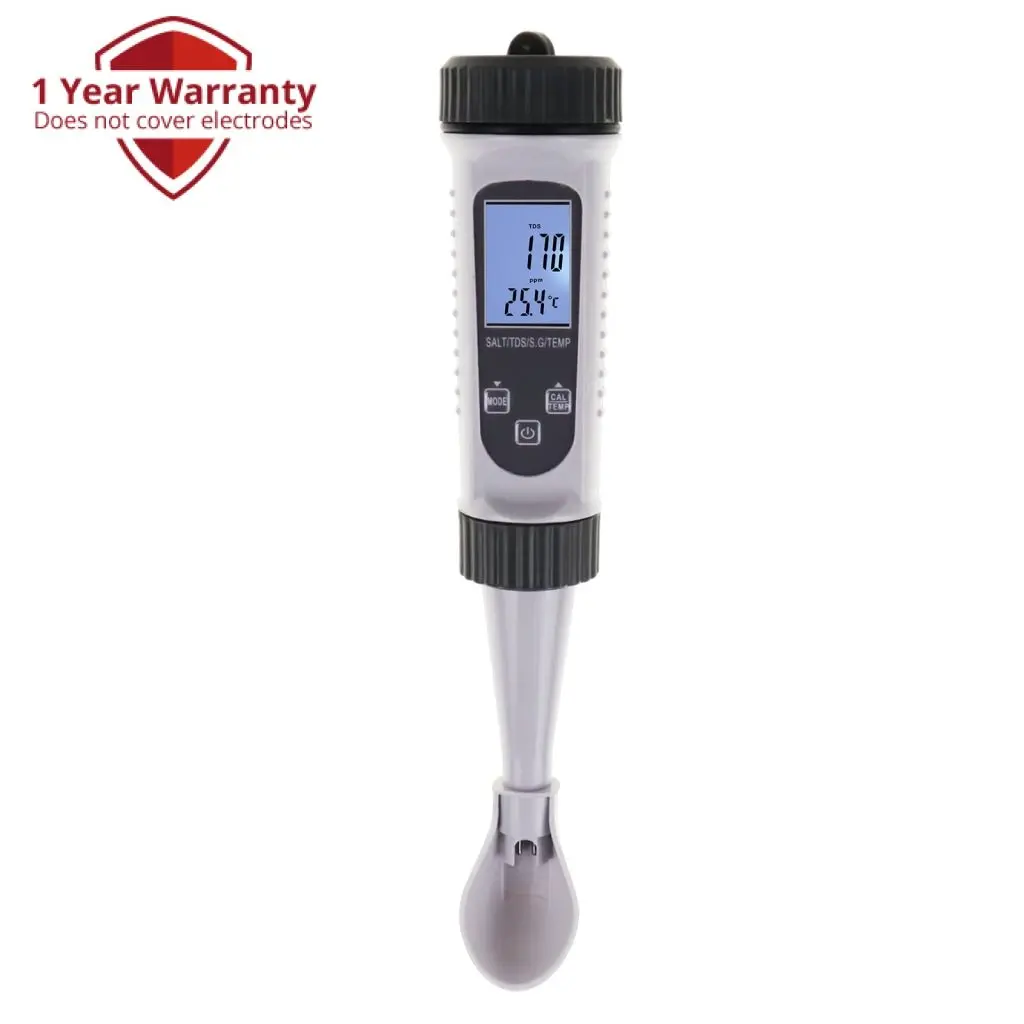 Wqm-354 Water Quality Tester 4-In-1 Tds Temperature S.G Salt Salinity Meter With Atc For Testing Drinking Water, Aquaculture, Aquarium, Hydroponics, Swimming Pools 1