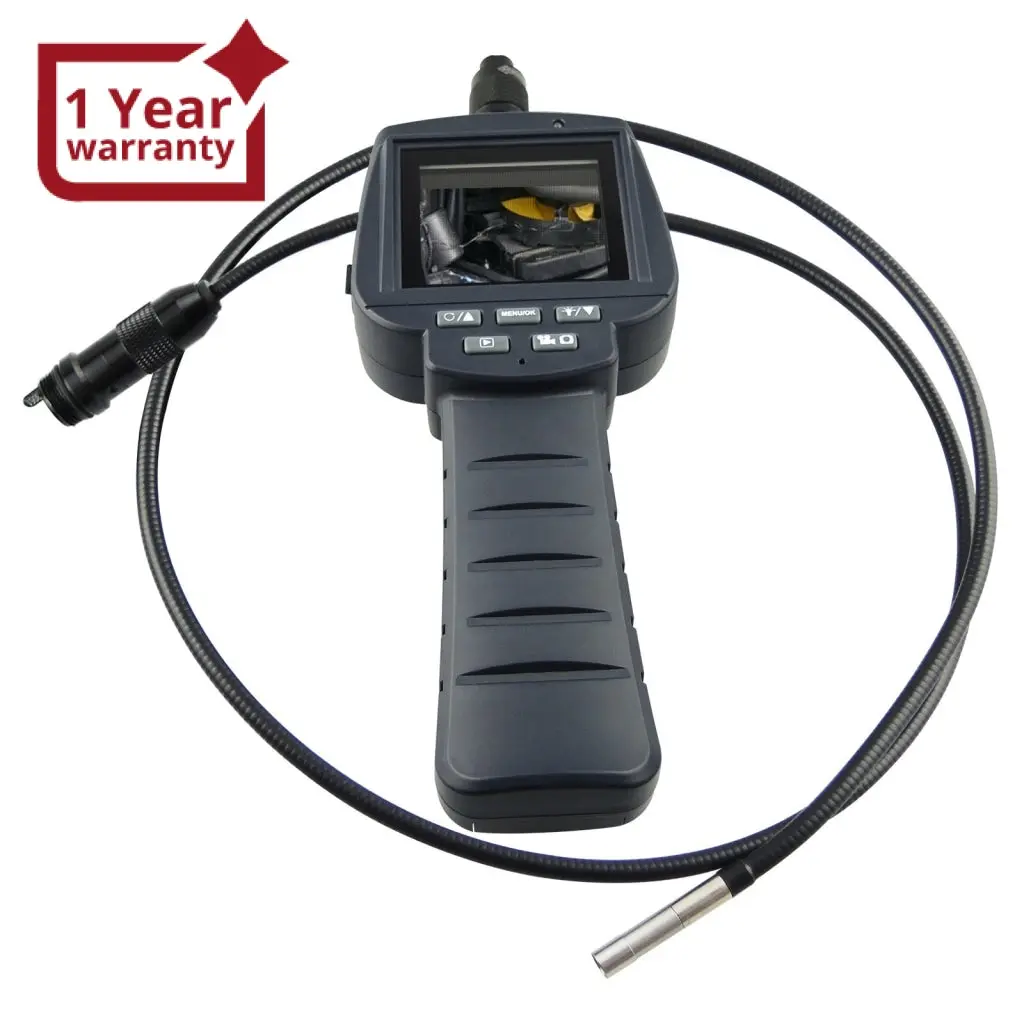 Vid-71R-5.5-1M 5.5Mm Camera Recordable Video Inspection 2.4" Hd Endoscope 1M Cable Borescope 4 Led 1