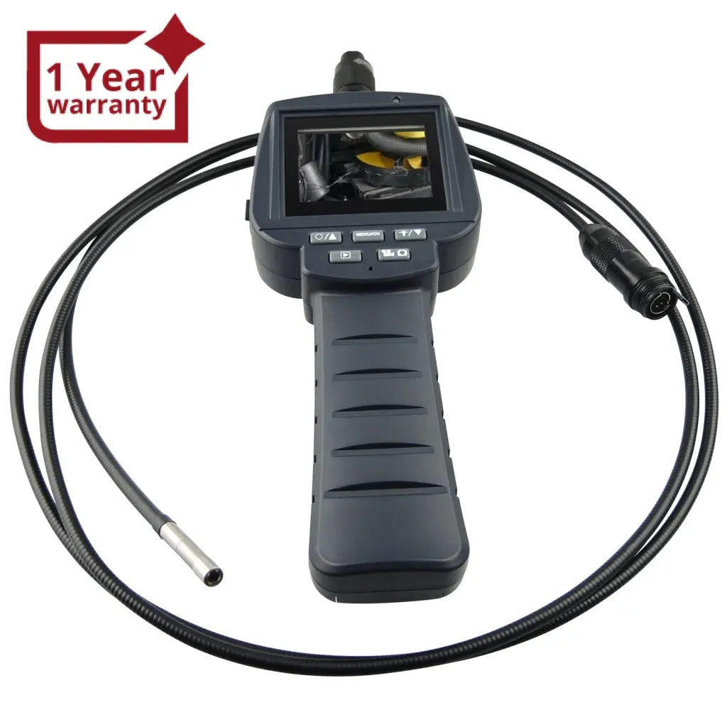 Vid-71R-5.5-2M 5.5Mm Camera 2M Cable Recordable Video Inspection 2.4" Hd Endoscope Snakescope Industrial Borescope 4 Led Pipe Car Engine Scopes 1