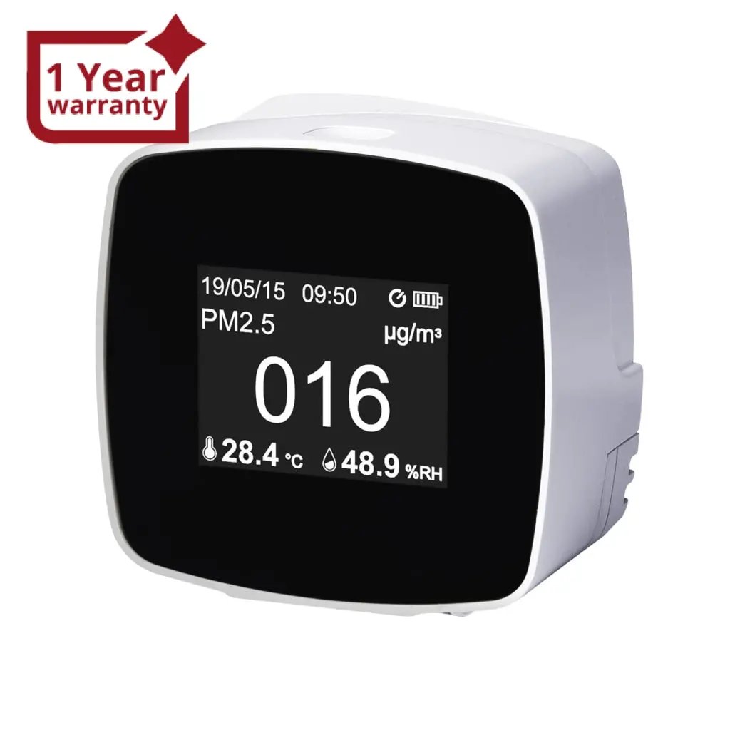 Tm-280 Rechargeable Indoor Air Quality Monitor Measure Particulate Matter Pm 2.5 Temperature Humidity Pollution Detector Pollutant Tester 1