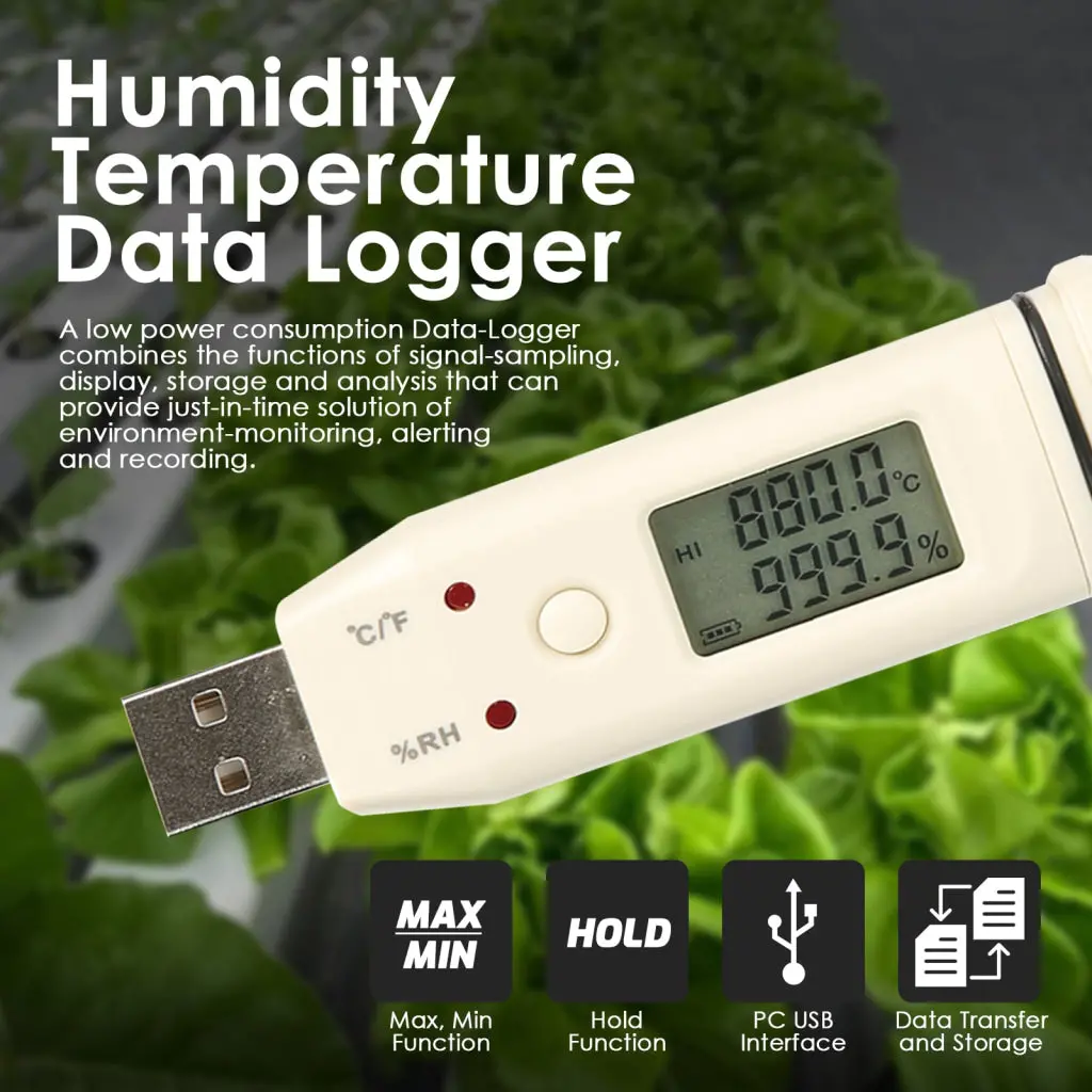 Gm1365 Pentype Usb Flash Disk Thermometer With Data Recorder Digital Temperature And Humidity Datalogger For Research 2