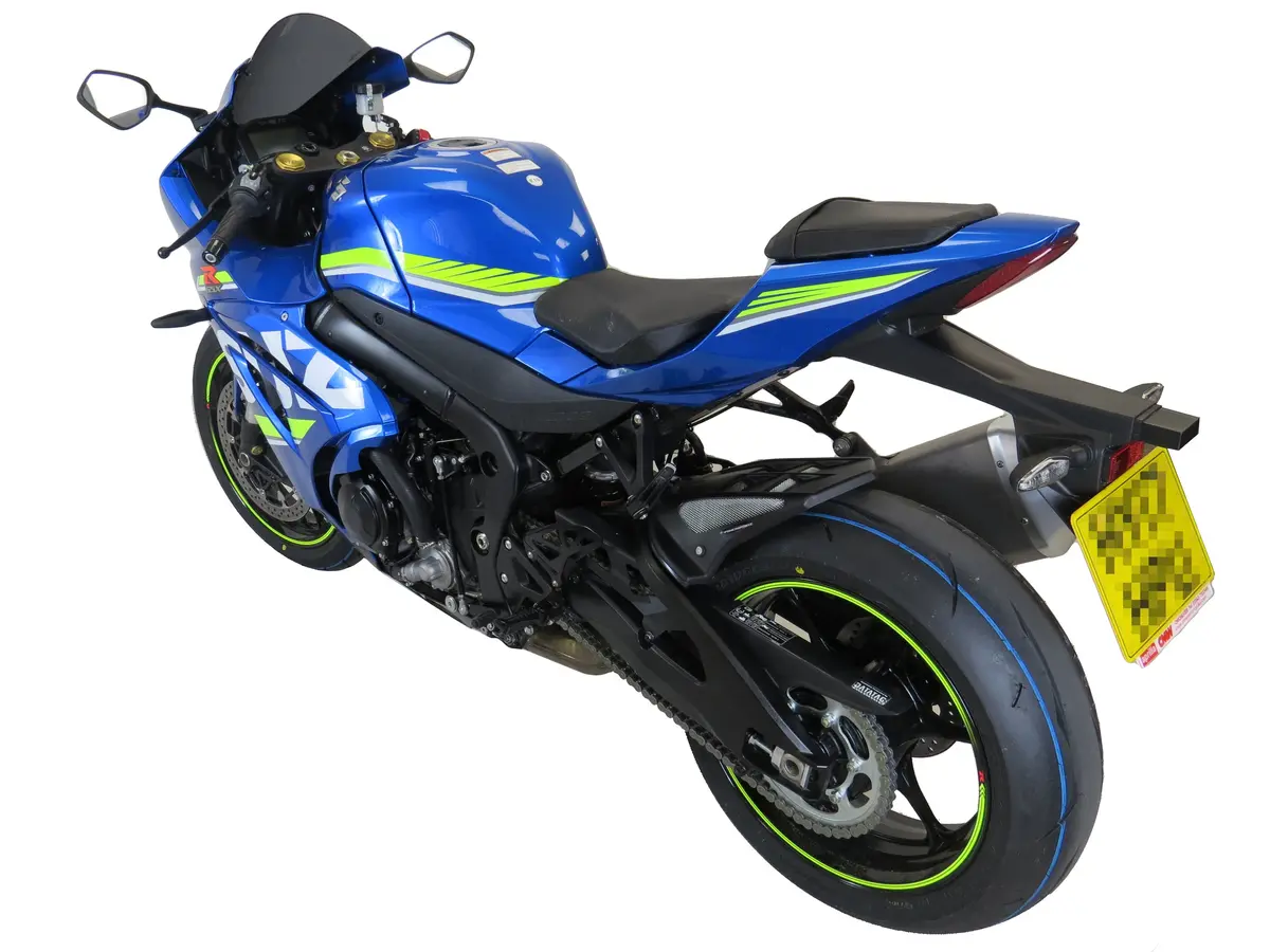 Suzuki Gsxr1000  2017-2022 Matt Black & Silver Mesh Rear Hugger Powerbronze Rrp £139 1