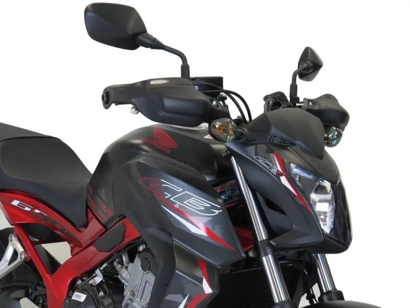 Fits Honda Cb650f 14-2018  Matt Black Handguard/Wind Deflectors Powerbronze 1