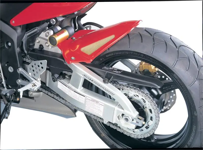 Fits Honda Cbr600rr 03-2004 White & Gold Mesh Rear Hugger By Powerbronze 2