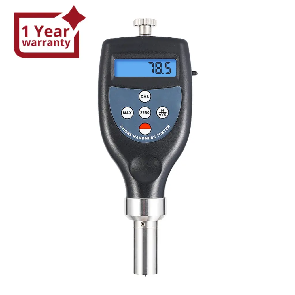 Ht-6510D Digital Hardness Durometer Meter Tester Plastic Shore D 1