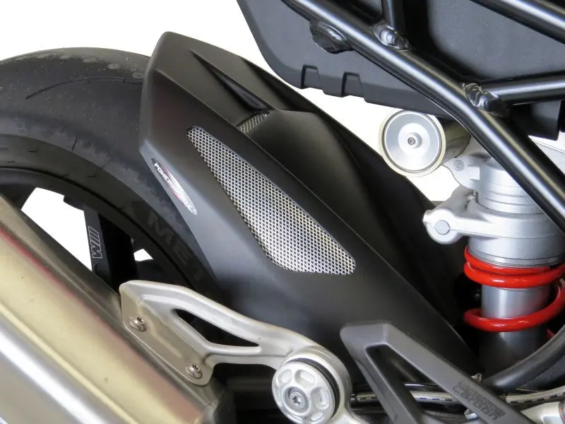 Bmw M1000rr 21-2024 Gloss Black & Silver Mesh Rear Hugger By Powerbronze 2