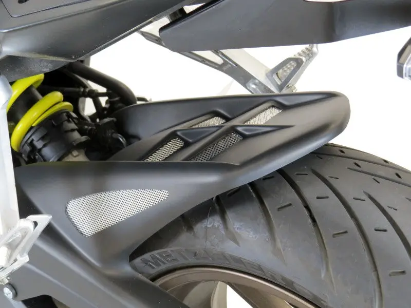 Fits Honda Cb650r 19-2025 Carbon Look & Silver Rear Hugger By Powerbronze 2