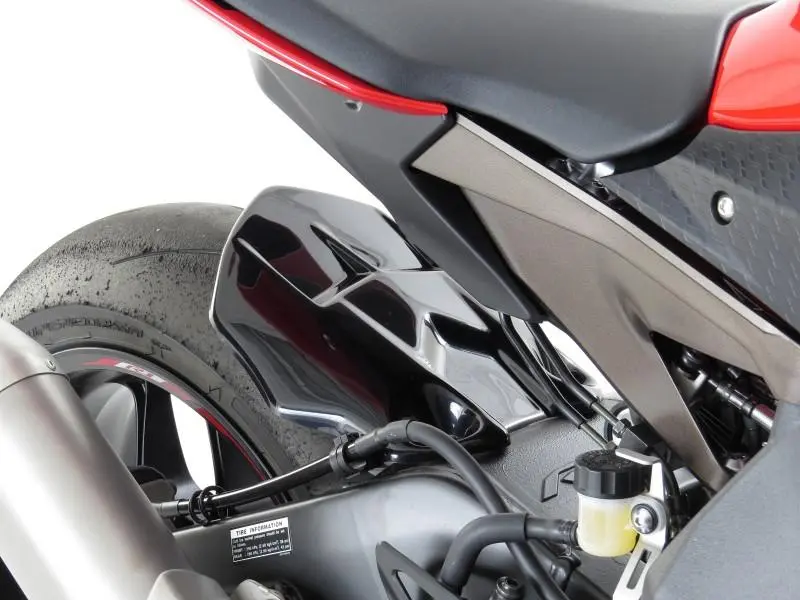 Yamaha Niken & Gt 18-2021 Matt Black & Silver Mesh Rear Hugger By Powerbronze  Rrp £127 1