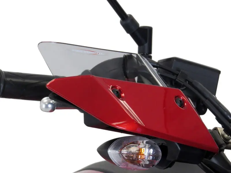 Yamaha Fj-07 Tracer 16-2019 & Tracer Gt 19 Clear Wind Deflectors (Handguard)By Powerbronze 1