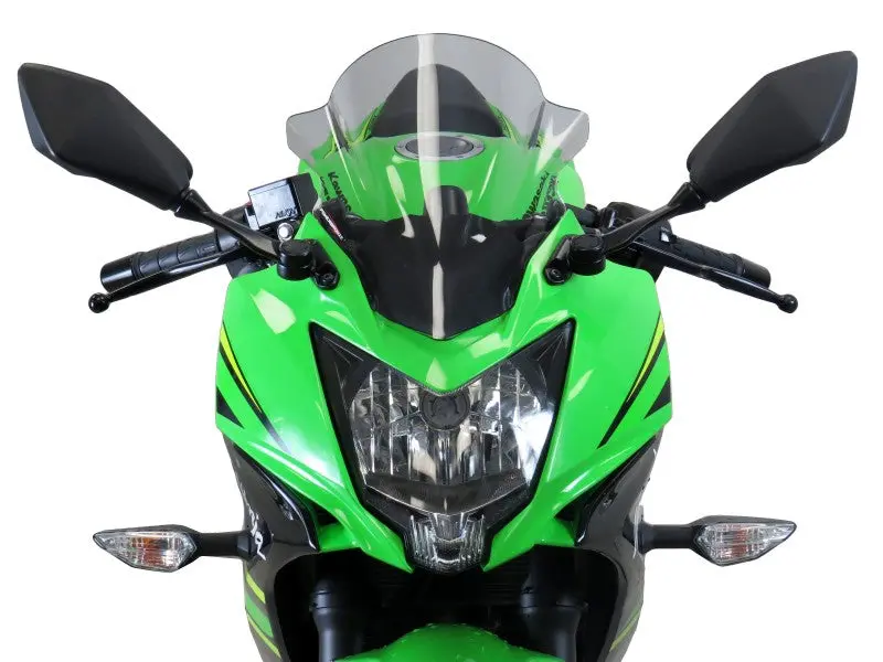 Kawasaki Ninja 125 19-2025 Airflow Light Tint Double Bubble Screen By Powerbronze. 2