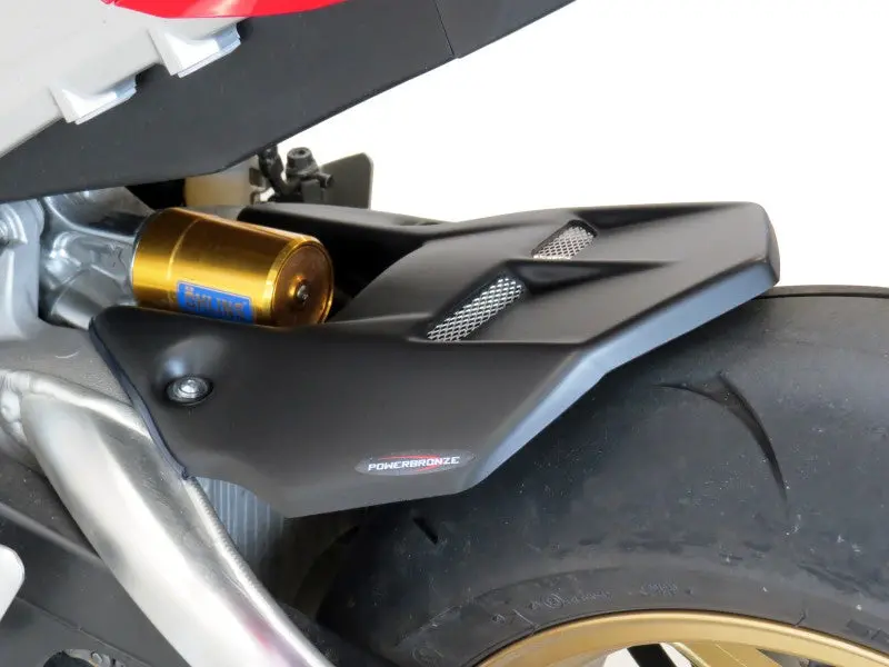 Fits Honda Cbr1000rr Fireblade  17-2019 Gloss Black & Silver Mesh Rear Hugger Powerbronze 1