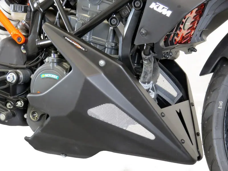 Ktm 125 Duke 2017 - 2023 Belly Pan Black & Silver Mesh Powerbronze 1