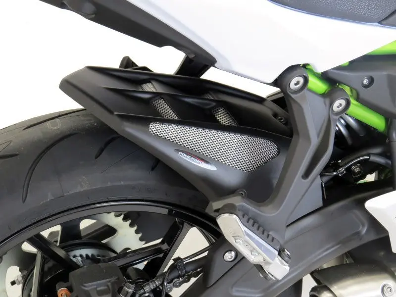 Kawasaki Z650rs 2022 > Gloss Black & Silver Mesh Rear Hugger Powerbronze 2