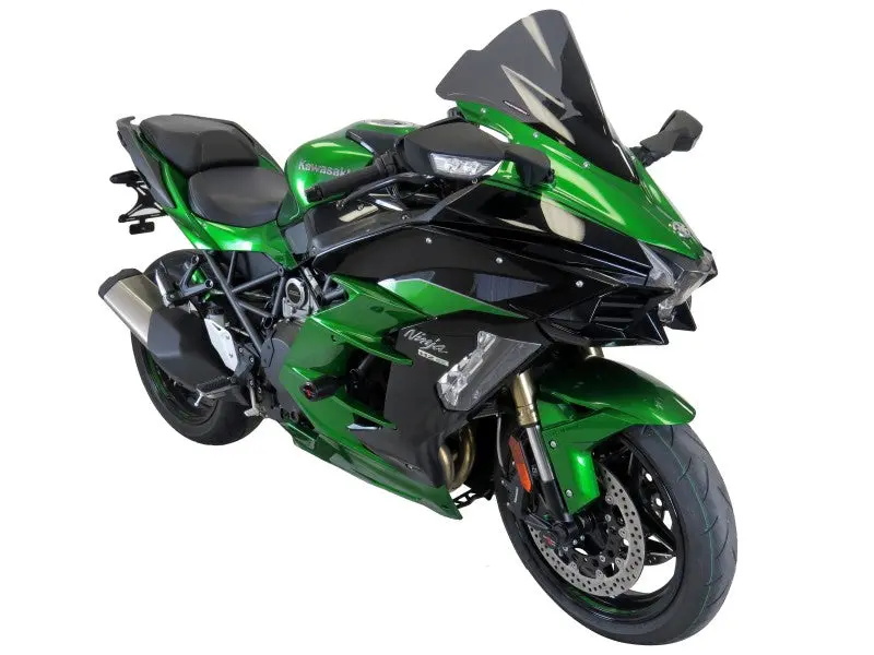 Kawasaki H2 Sx Se 18-2022  Airflow Light Tint Double Bubble Screen By Powerbronze. 1