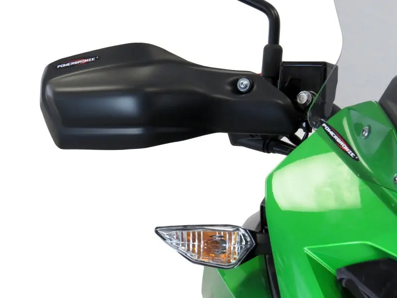 Kawasaki Versys-X 300  17-2020 Matt Black Handguard/Wind Deflectors Powerbronze 1