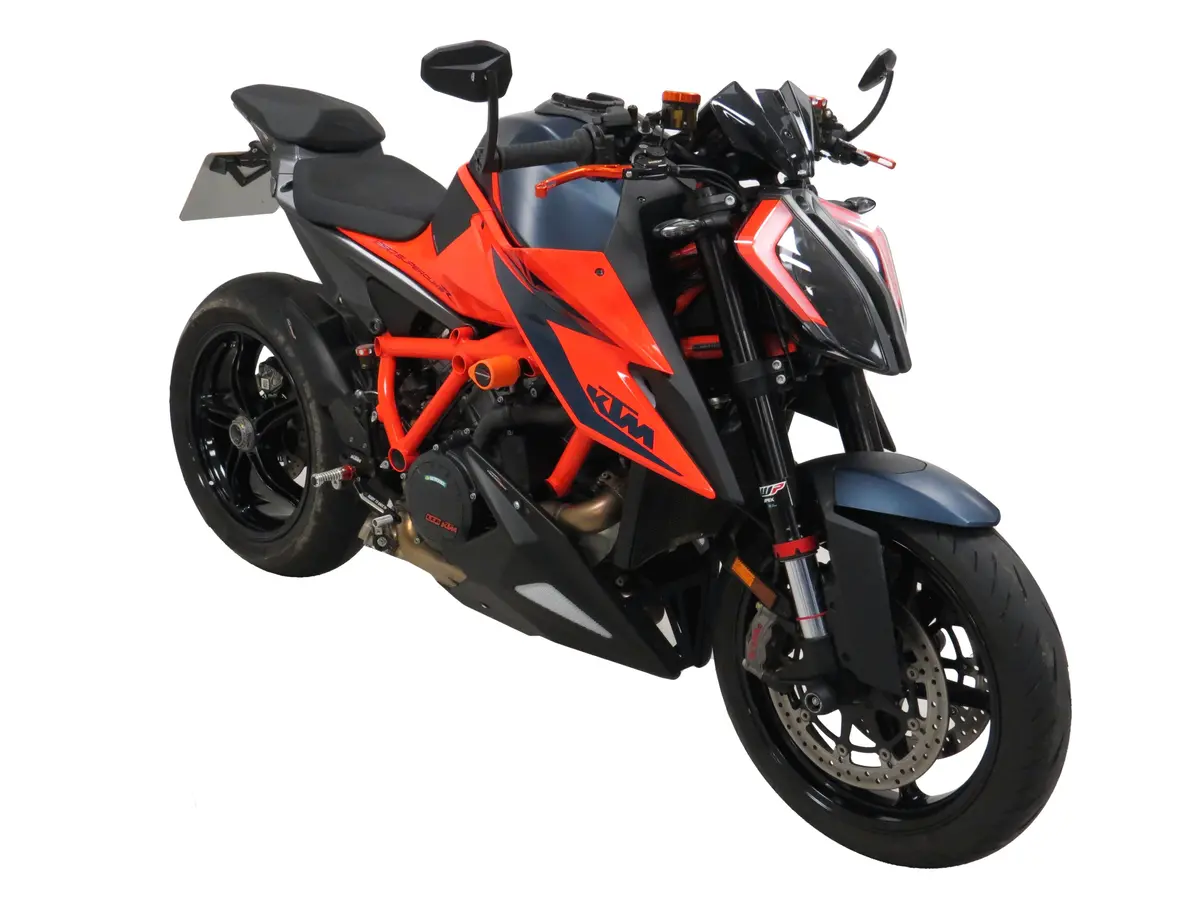 Ktm 1290 Superduke R 20-2024 Belly Pan Gloss Black & Silver Mesh Powerbronze Bsb 1
