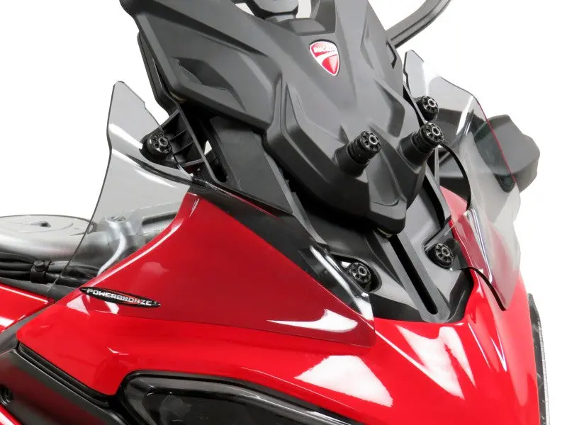 Ducati Multistrada V4 2021 > Light Tint Wind Deflectors Powerbronze. 2