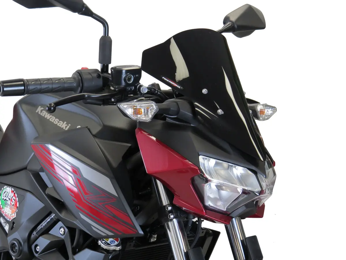 Kawasaki Z500/Se 2024 Solid Black (330Mm High) Light Screen Powerbronze. 2