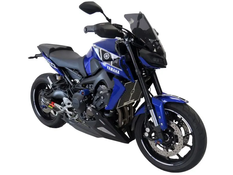 Yamaha Mt-09 & Fz-09 (Not Tracer) 2017-2020 Belly Pan Matt Black Finish & Silver Mesh Powerbronze Rrp £172 1