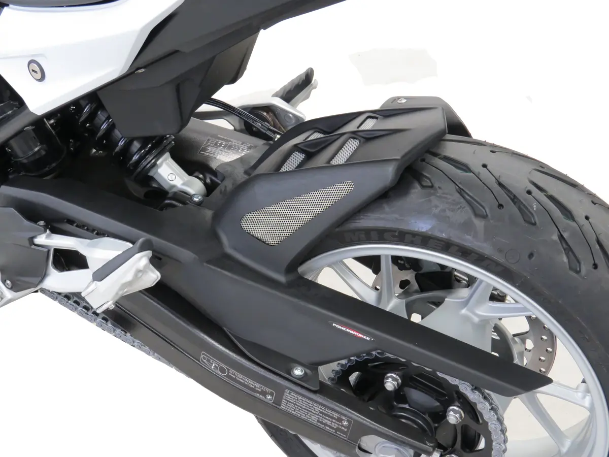 Bmw F900r & Xr 20-25 Gloss Black & Silver Mesh Rear Hugger Powerbronze Rrp £139 1