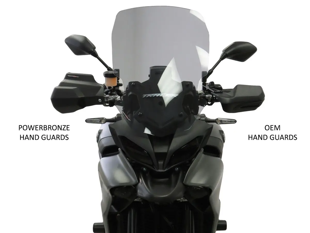 Yamaha Tracer 9 Gt+ 2023 Matt Black Handguard/Wind Deflectors Powerbronze 2