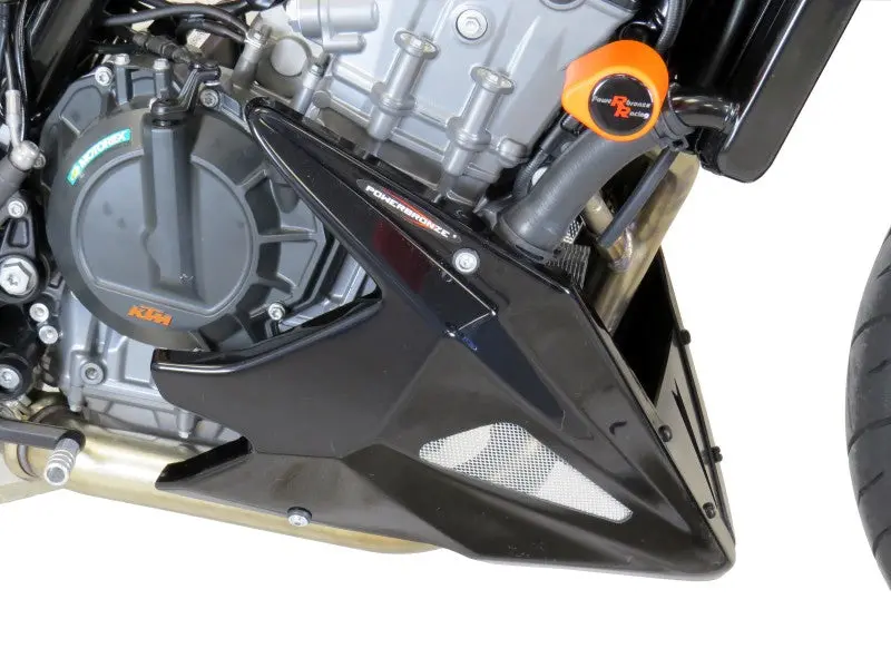Ktm 790 Duke 18-2025 Belly Pan Matt Black & Silver Mesh By Powerbronze Bsb 1