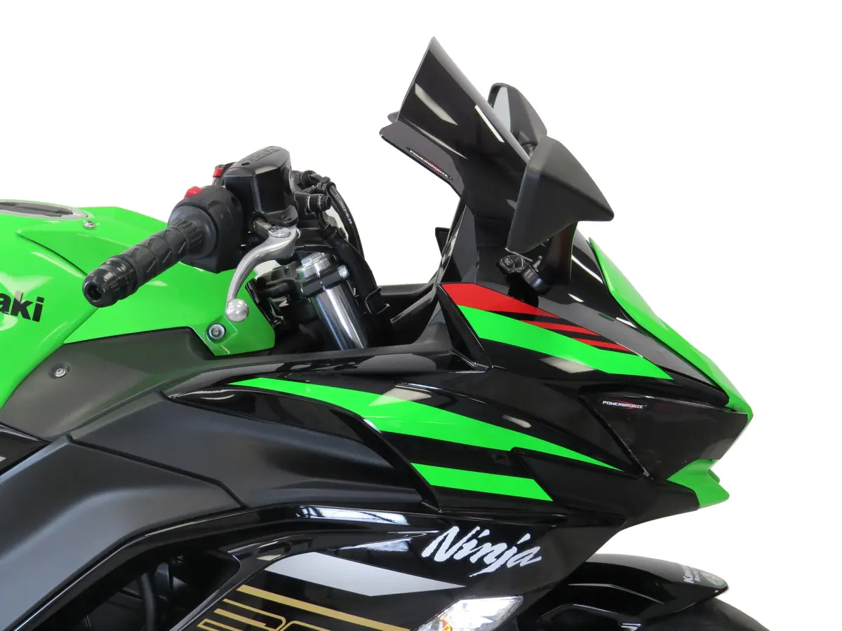 Kawasaki Ninja 650  20-2025  Airflow Dark Tint Double Bubble Screen By Powerbronze. 1