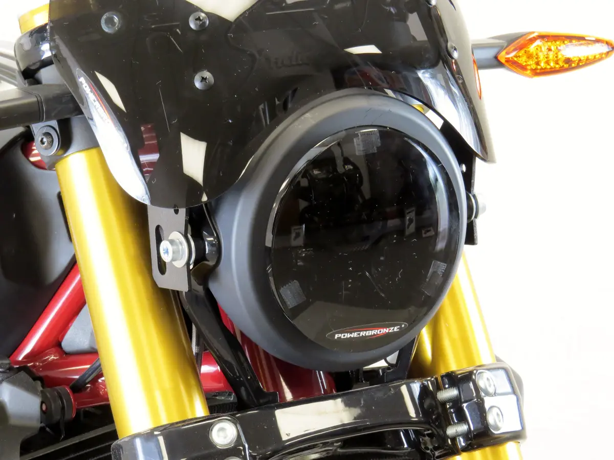 Indian Ftr1200  19-2025  Light Tint Headlight Protectors By Powerbronze Rrp £36 1