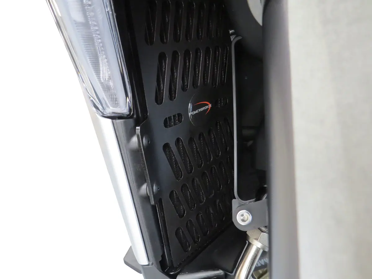 Ducati Multistrada V4 Pikes Peak  2024-2026 Matt Black Plastic Rad Cooler Grill By Powerbronze 1
