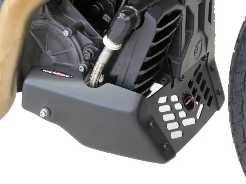 Indian Ftr1200  2019-2025 Gloss Black Belly Pan By Powerbronze. 1