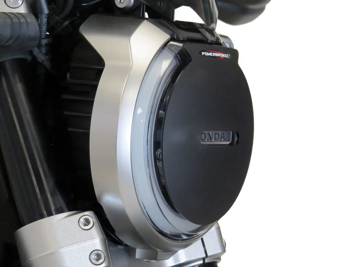 Fits Honda Cb650 R 19-2022 Dark Tint (Cutout) Headlight Protectors By Powerbronze Rrp £36 1