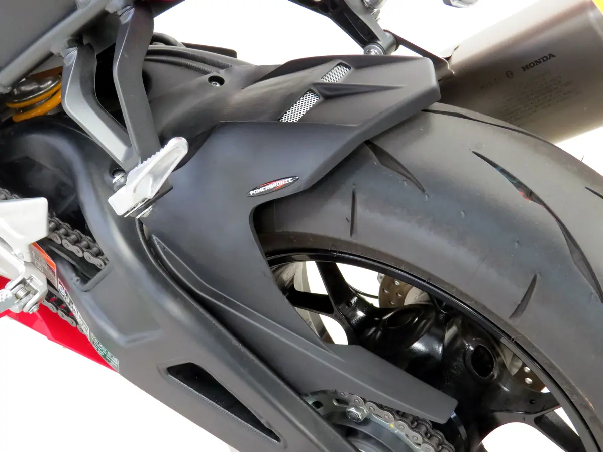 Fits Honda Cbr1000rr & Sp  20-2024  Matt Black & Silver Mesh Rear Hugger By Powerbronze 1