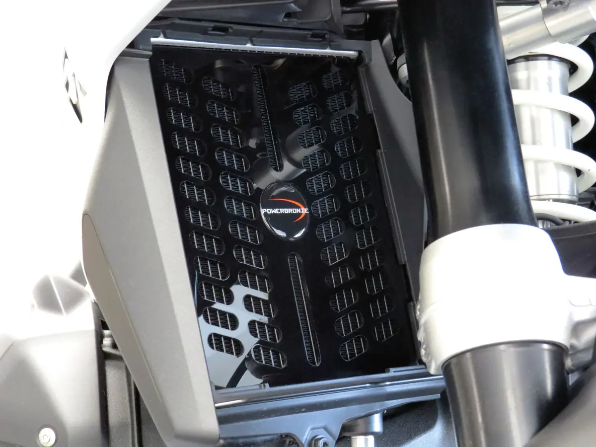 Bmw R1300gs Adventure  2024-2026 Gloss Black Plastic Cooler Grill By Powerbronze 1