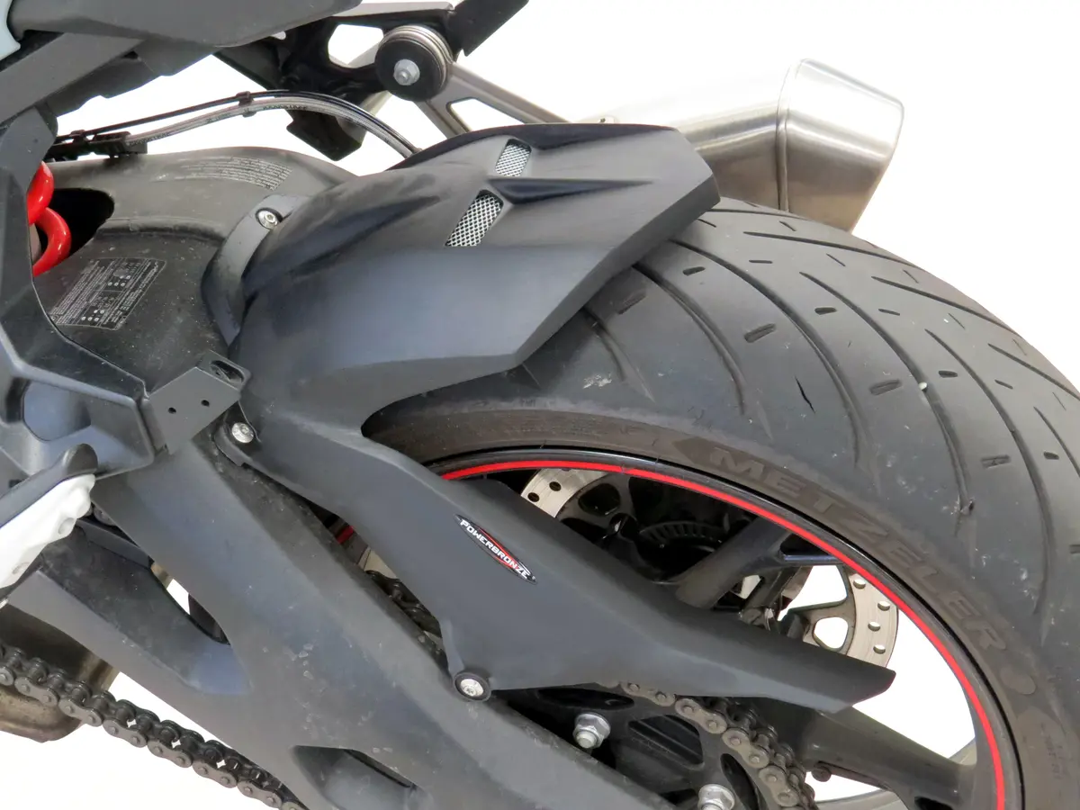 Bmw S1000xr 20-24 Gloss Black & Silver Mesh Rear Hugger Powerbronze Rrp £139 1