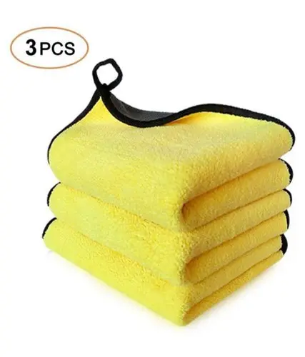 Aj 3Pcs Yellow Microfiber Plush (30X40) 1