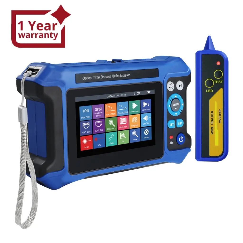 Mini Pro Series Otdr: Compact And Multifunctional Fiber Optic Tester Opm, Ls, Vfl, Rj45 Cable Tracking For Fttx, Network Construction, Etc. 1