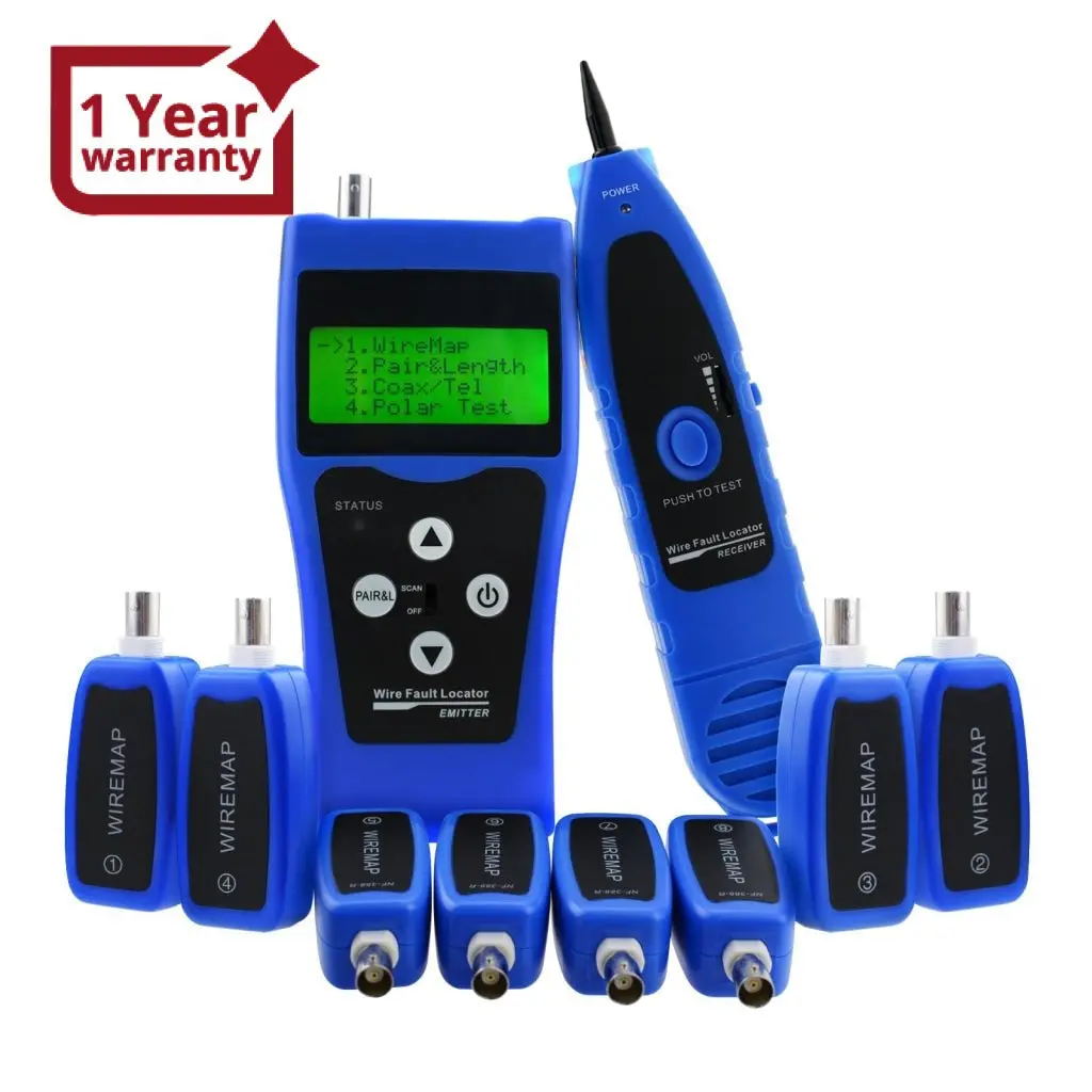 N03nf-388B Multipurpose Network Lan Cable Tester W/ 8 Far-End Test Jacks 1