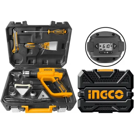 Ingco Heat Gun Box With 8 Pcs 1
