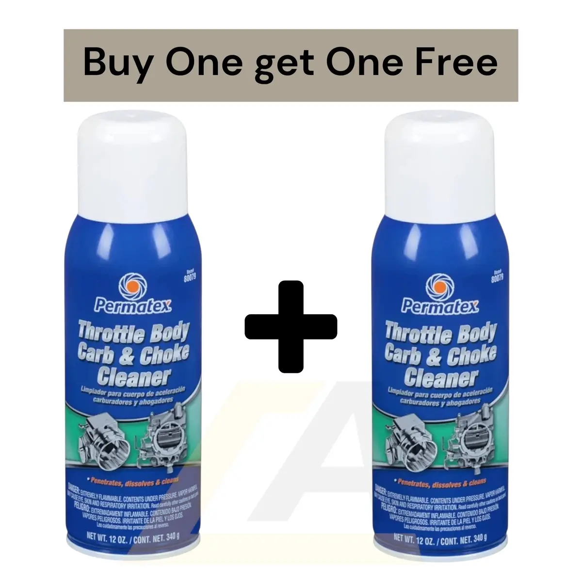 Permatex Throttle Body, Carb & Choke Cleaner 12 Oz. 1