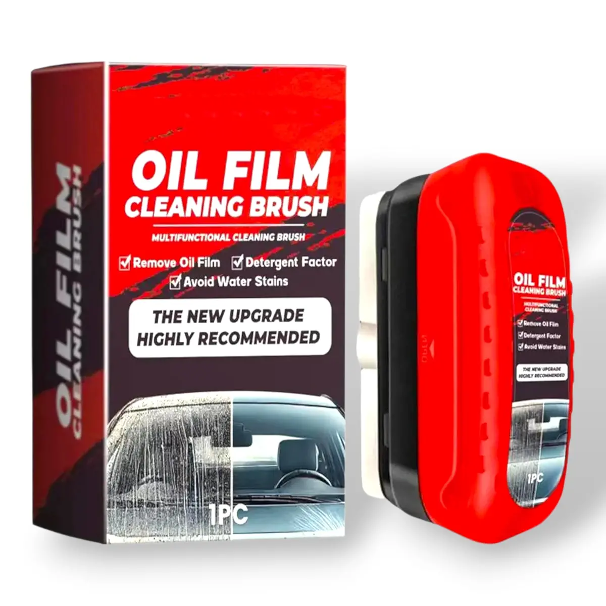Glass Oil Film Cleaning Brush/Sponge 1