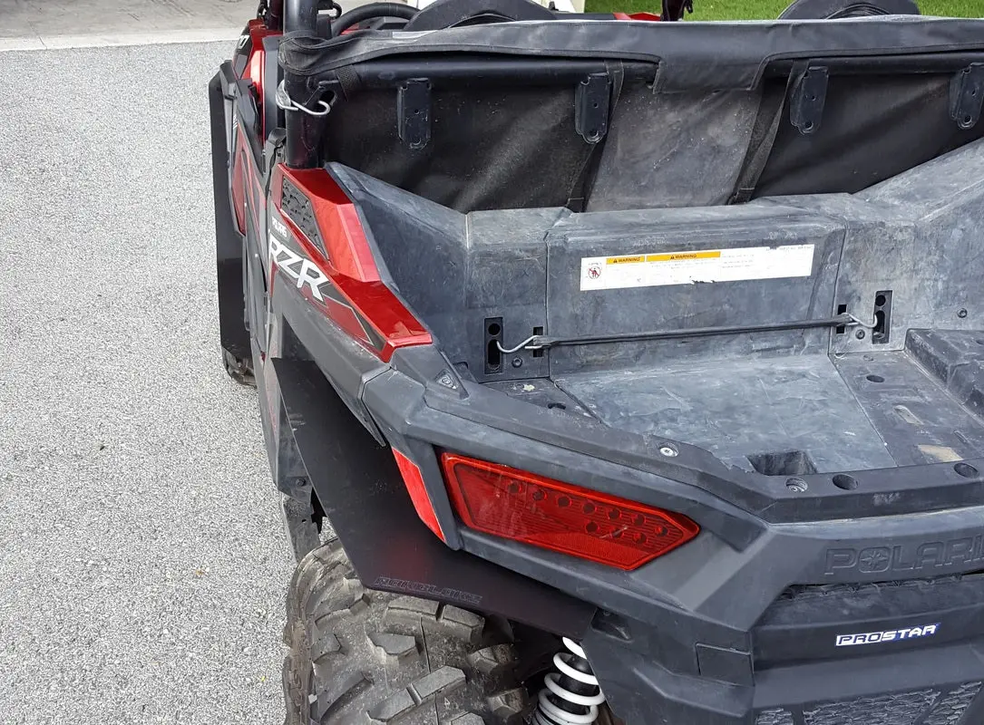 Polaris Rzr 900 Trail 2015-2017 Mud Flaps / Fender Extensions, Front & Rear 2
