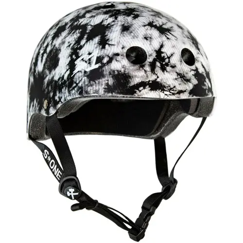 S1 Lifer Helmet Black & White Tie Dye Matte 1