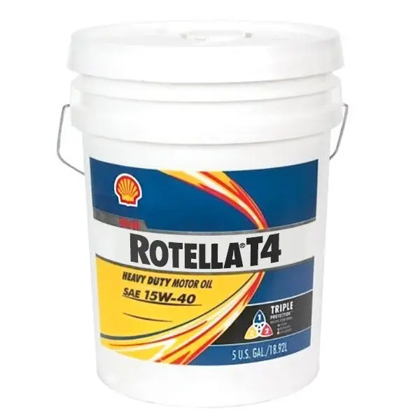 Shell Rotella T4 Triple Protection 15W-40 Motor Oil - 5 Gallon Pail 1