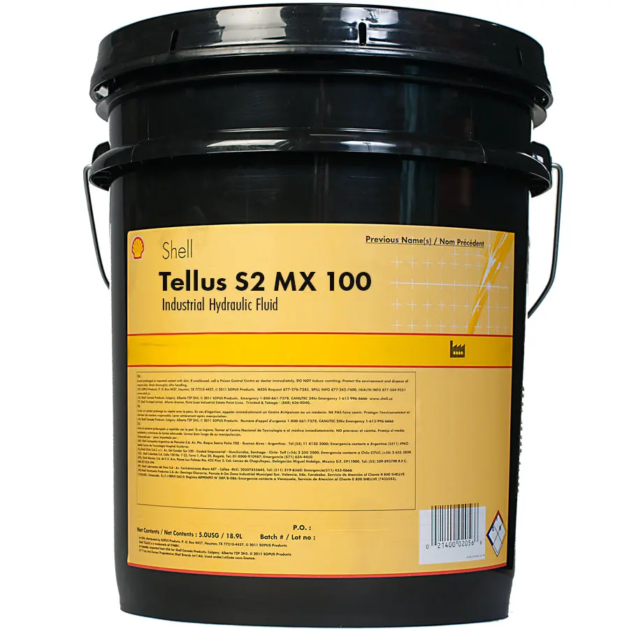 Shell Tellus S2 Mx 100 Hydraulic Fluid - 5 Gallon Pail 1