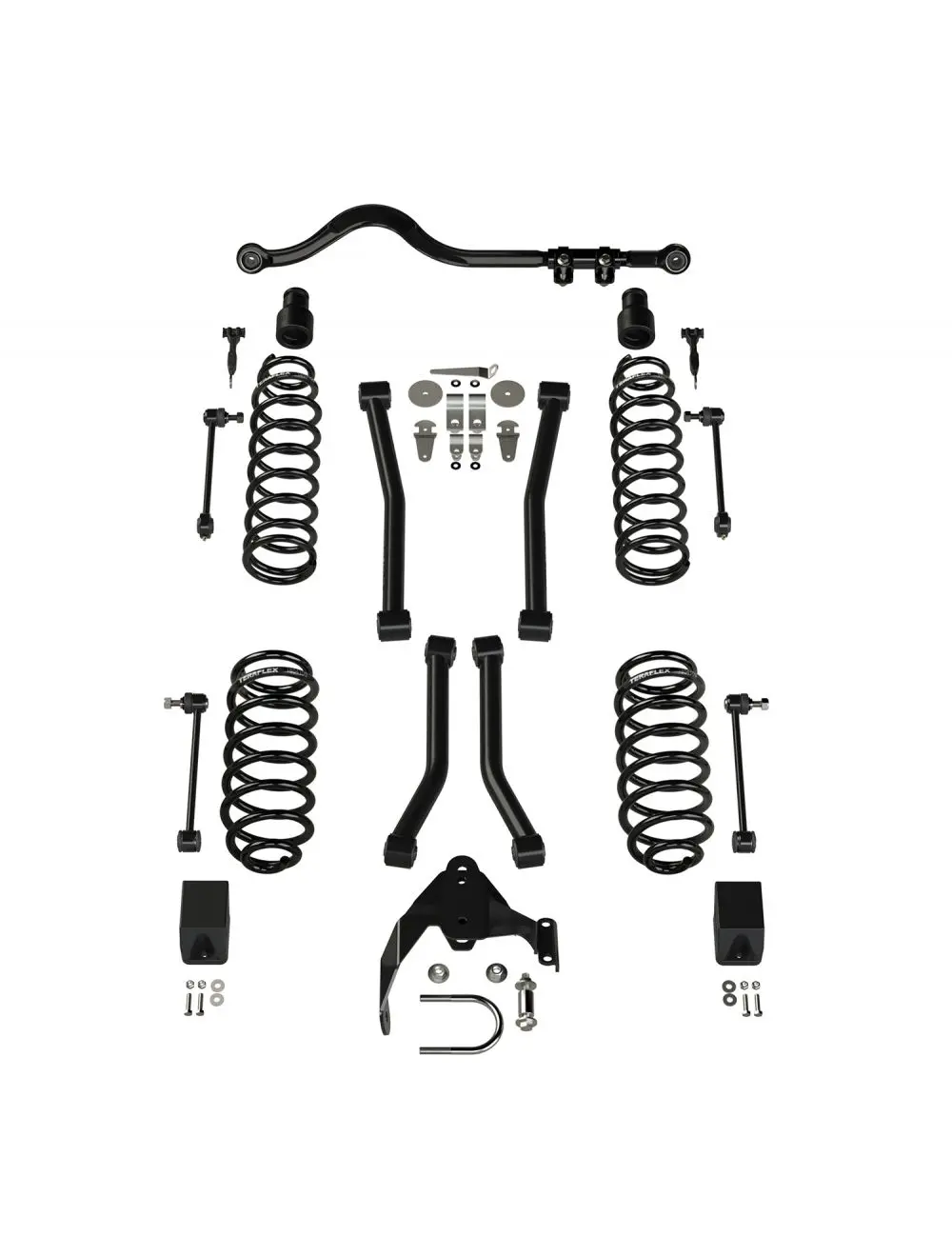 Jk 2Dr: 3" Suspension System W/ 4 Sport Control Arms – No Shocks 1156223 1