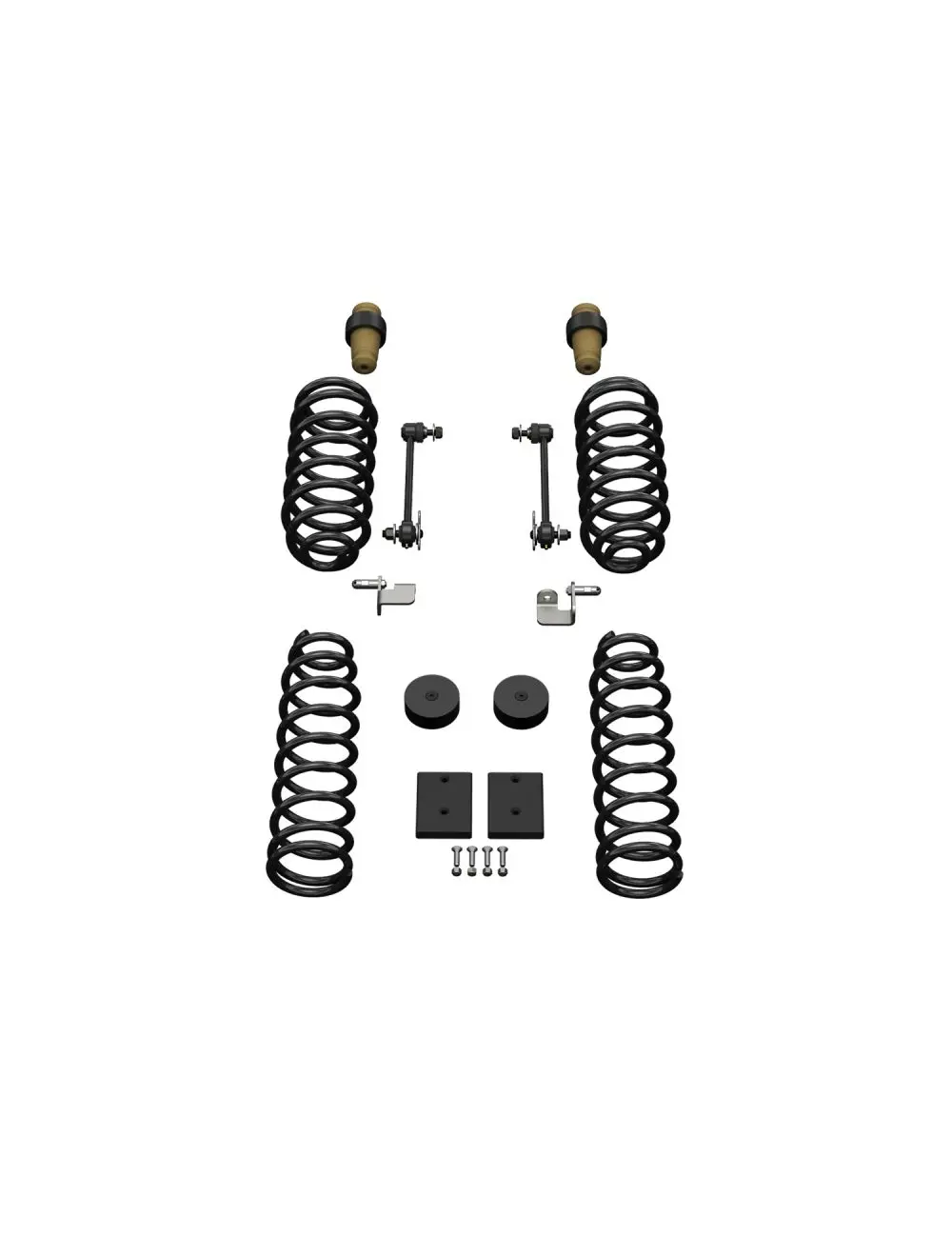 Jk 2Dr: 1.5" Sport St1 Spring Lift System – No Shocks 1211000 1